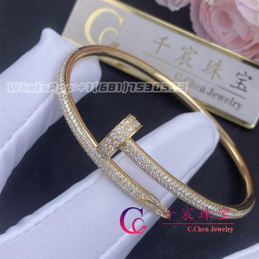 Cartier Juste Un Clou Bracelet Yellow Gold Diamonds N6709817 (3)