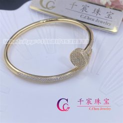 Cartier Juste Un Clou Bracelet Yellow Gold Diamonds N6709817 (9)