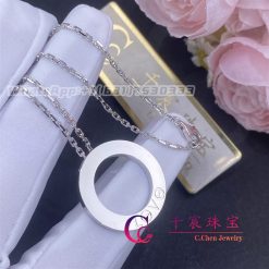 Cartier Love Necklace White Gold And 3 Diamonds B7014600 (3)