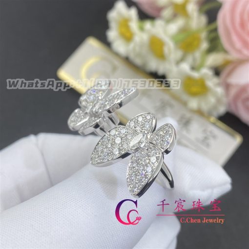 Van Cleef Arpels Two Butterfly Between The Finger Ring Vcaro61900 (9)