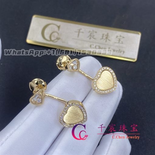 Chopard Happy Hearts Golden Hearts Earrings Yellow Gold And Diamonds 83a107 0921 (1)