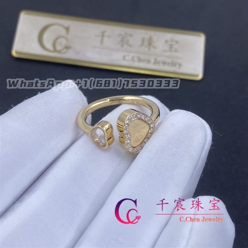 Chopard Happy Hearts Golden Hearts Ring Yellow Gold And Diamonds 82a107 0900 (3)