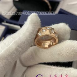 Chaumet Paris Bee My Love Ring Rose Gold Diamonds 085409 (5)