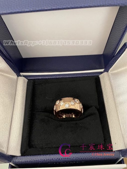 Chaumet Paris Bee My Love Ring Rose Gold Diamonds 085409 (7)