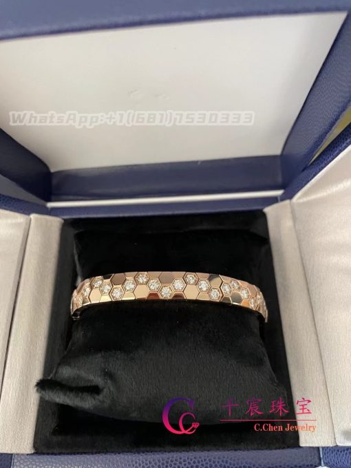 Chaumet Bee My Love bracelet Rose gold diamonds 085392