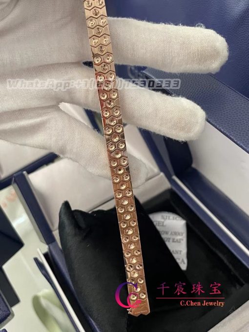 Chaumet Bee My Love Bracelet Rose Gold And Diamonds 085392 (3)