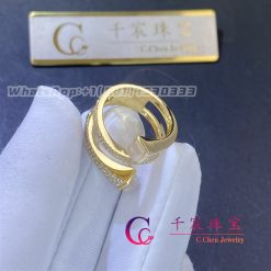 Marli Cleo Diamond Twist Ring In Yellow Gold White Moon Stone Cleo R15 (2)