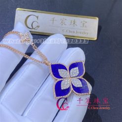 Roberto Coin Princess Flower Pendant With Diamonds And Lapis Large Version 34mm (4)