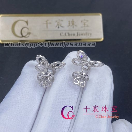 Graff Butterfly Silhouette Diamond Mini Stud Earrings Rge1574 (6)