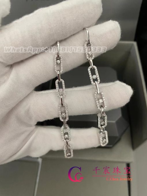 Messika Move Link Multi Pendant Earrings White Gold Diamond Earrings 12011 Wg (2)