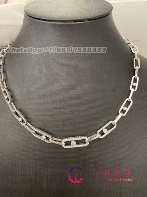 Messika Move Link White Gold For Her Diamond Necklace 12853 Wg (1)