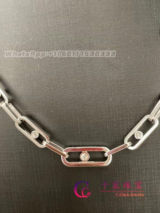 Messika Move Link White Gold For Her Diamond Necklace 12853 Wg (4)