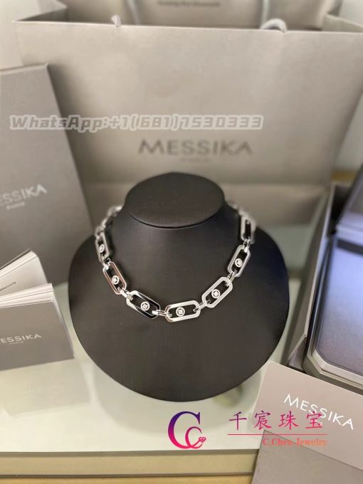 Messika So Move Xl White Gold For Her Diamond Necklace 13080 Wg (4)