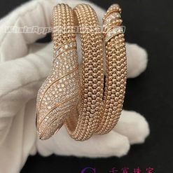 Bulgari Serpenti Two Coil 18 Kt Rose Gold Bracelet 358431 (1)