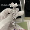 Van Cleef & Arpels Frivole bracelet, 7 flowers, medium model 18K white gold, Diamond VCARPDYB00