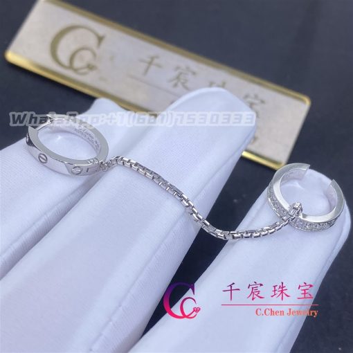 Cartier Love Single Earring White Gold (4)