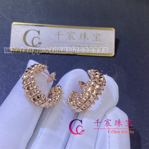 Cartier Clash De Cartier Earrings Double Row Model Rose Gold B8301478 (2)