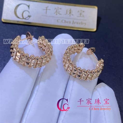 Cartier Clash De Cartier Earrings Double Row Model Rose Gold B8301478 (3)