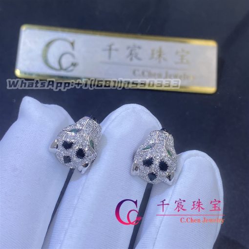 Cartier Panthere De Cartier Earrings 18k White Gold N8515269 (2)