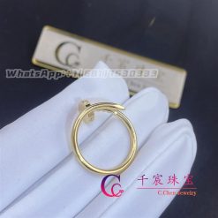 Cartier Juste Un Clou Ring Small Model 18k Yellow Gold Diamonds B4244900 (2)