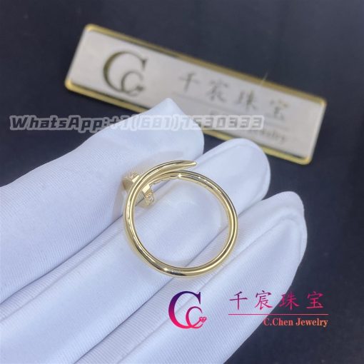 Cartier Juste Un Clou Ring Small Model 18k Yellow Gold Diamonds B4244900 (5)