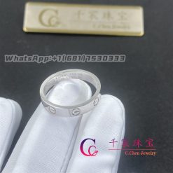 Cartie Love Wedding Band White Gold B4085100 (3)