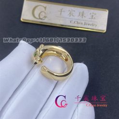 Cartier Panthere De Cartier Ring In 18k Yellow Gold And Onyx B4230800 (3)