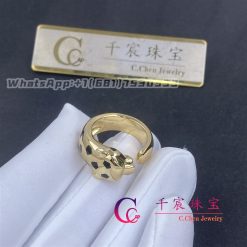 Cartier Panthere De Cartier Ring In 18k Yellow Gold And Onyx B4230800 (4)