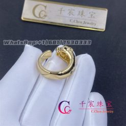 Cartier Panthere De Cartier Ring In 18k Yellow Gold And Onyx B4230800 (8)