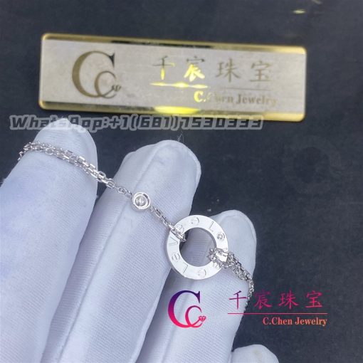 Cartier Love Bracelet White Gold Diamonds B6038100 (4)