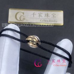 Cartier Trinity Bracelet Black Cord B6016700 (5)