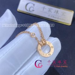 Cartier Love Necklace In 18K Rose Gold B7224509