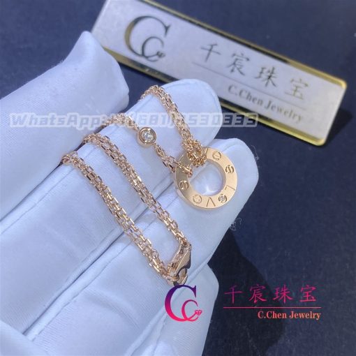 Cartier Love Necklace In 18k Rose Gold B7224509 (3)