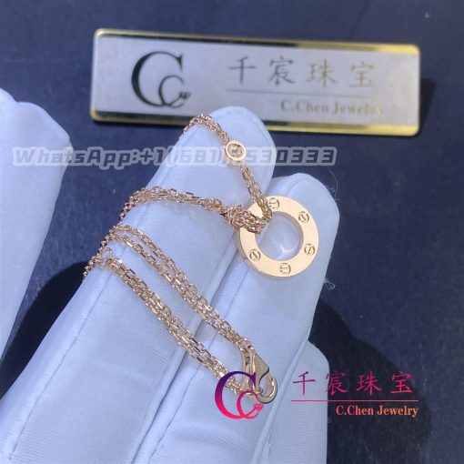 Cartier Love Necklace In 18k Rose Gold B7224509 (4)